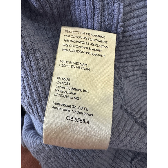 We The Free People Casey Mock Neck Top Ribbed Long Sleeve Oversized XL Tunic - Picture 7 of 11